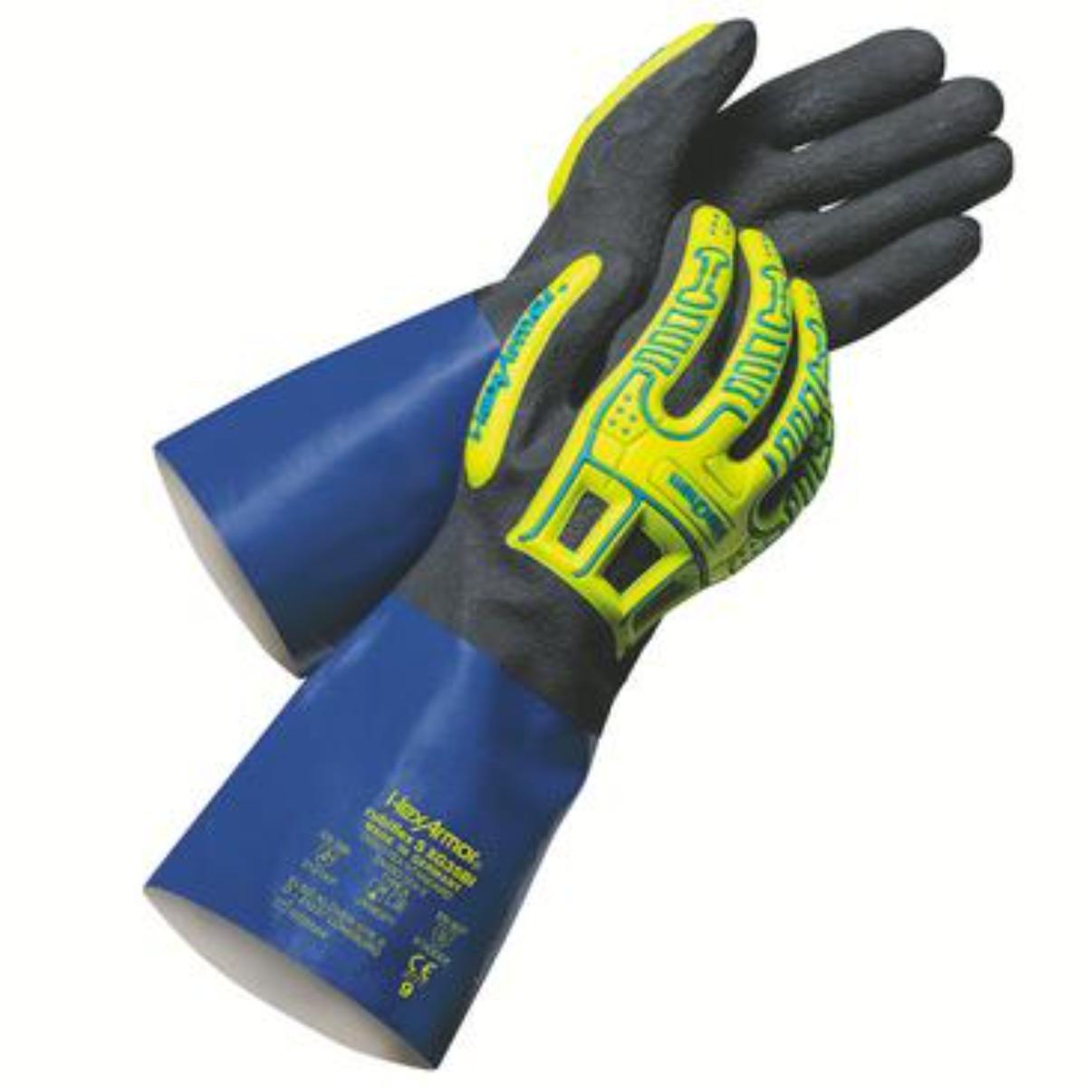 Uvex HexArmor rubiflex S XG35BI Chemikalienschutzhandschuh - 6 Paar