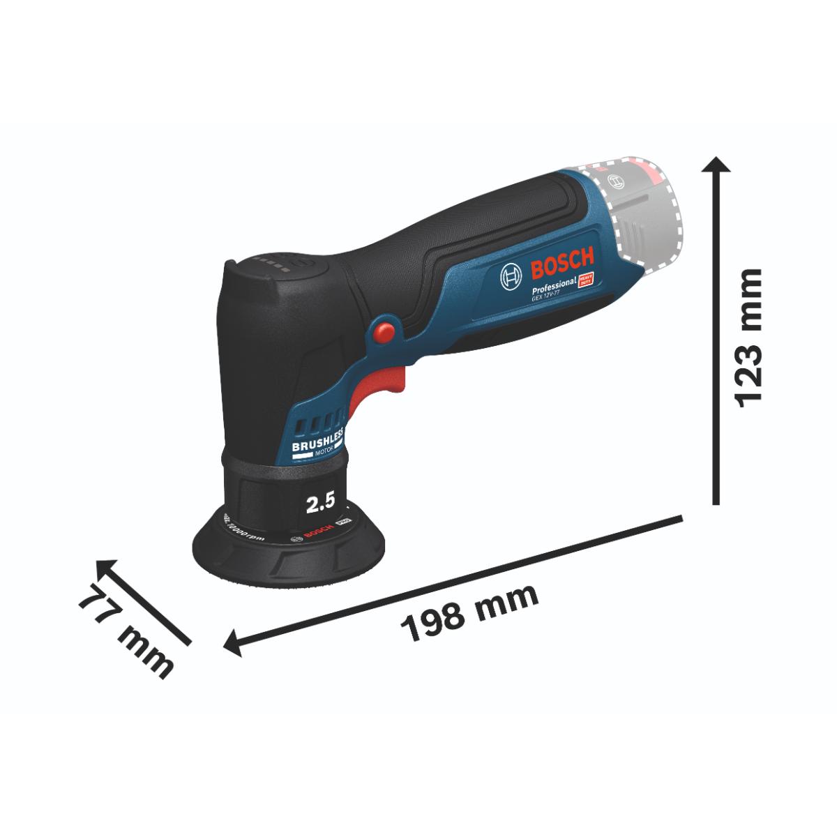 Bosch Exzenterschleifer GEX 12V-77