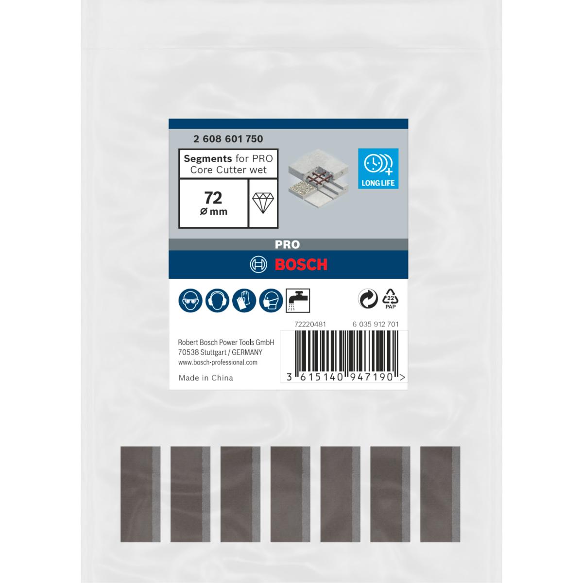 Bosch PRO Segmente für Diamantbohrkrone Standard for Concrete