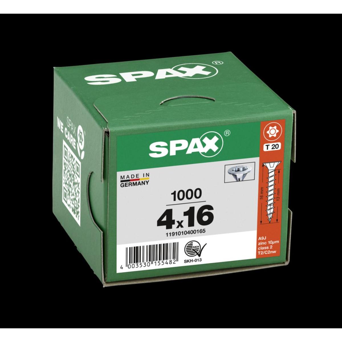 SPAX Senkmultikopf T-Star Plus T20 Vollgewinde WIROX, 1000 Stück