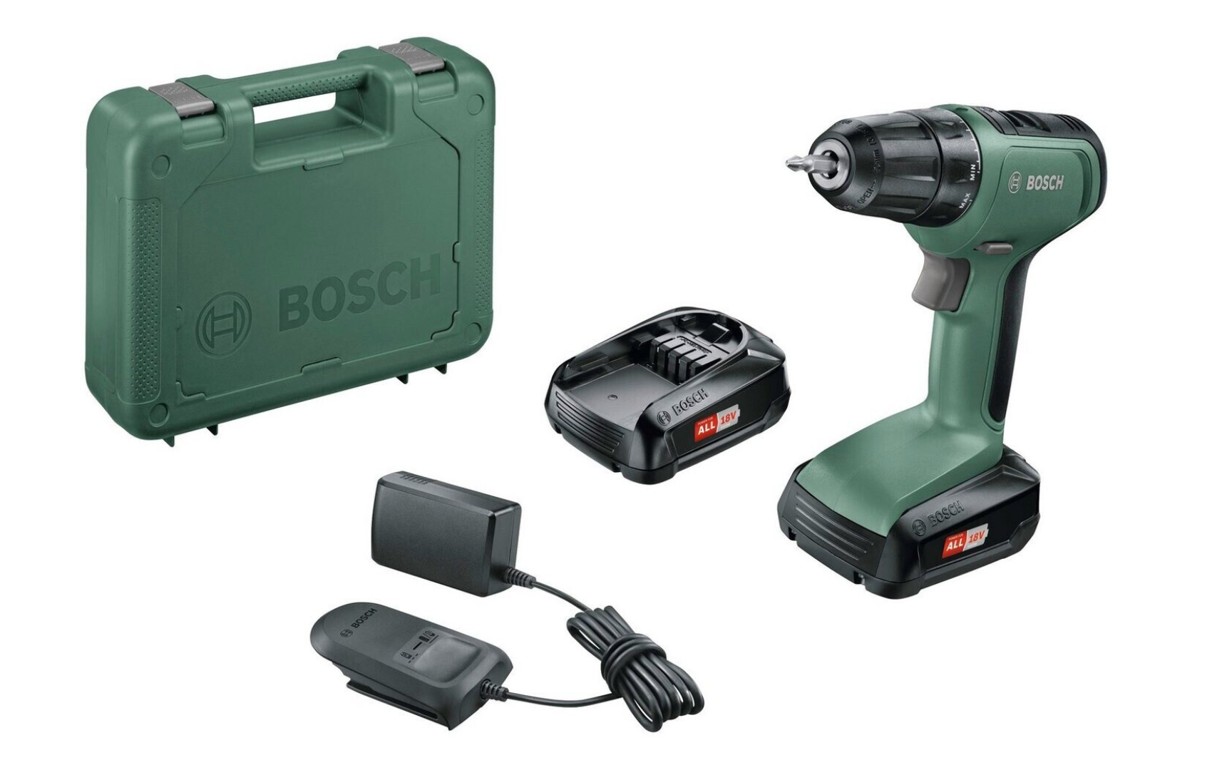 Bosch Akku-Bohrschrauber UniversalDrill 18,2 x Akku PBA 18V 1.5Ah