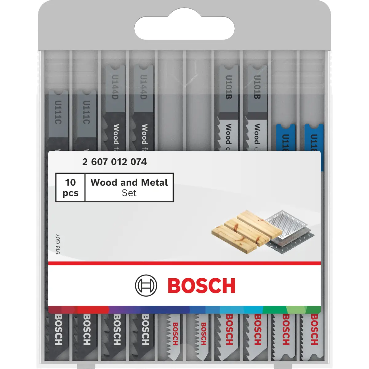 Bosch Stichsägeblatt Set Wood and Metal Basic, 10-tlg.