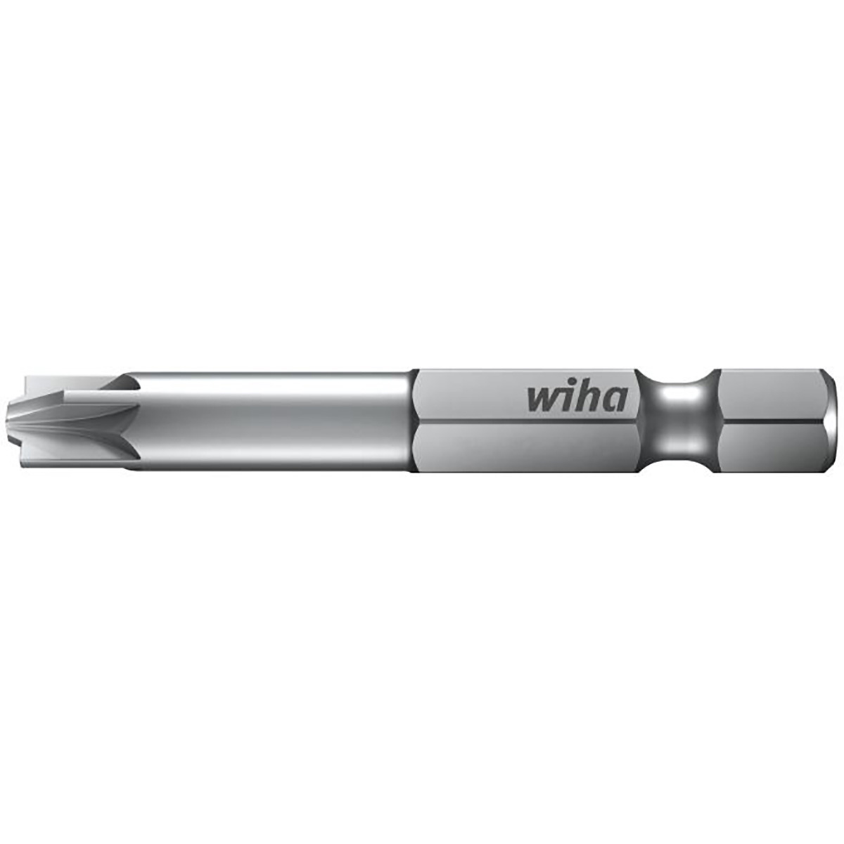 Wiha Bit Professional 70 mm PlusMinus/Pozidriv 2-teilges Set (SL/PZ2) 1/4 zoll E6,3 in Box - 10 Stück