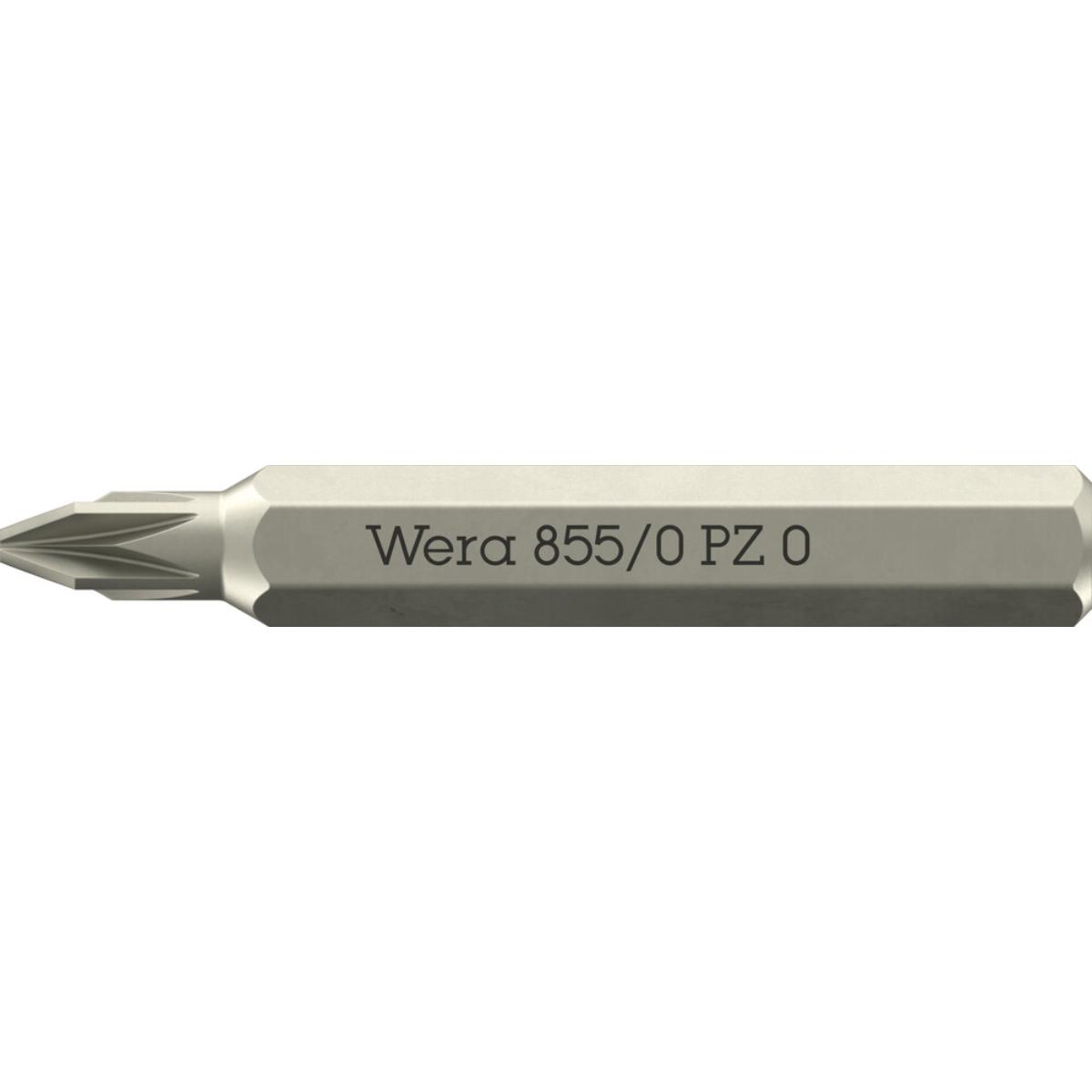 Wera 855/0 Micro Bits geeignet für Pozidriv-Schrauben, PZ 0 x 30 mm