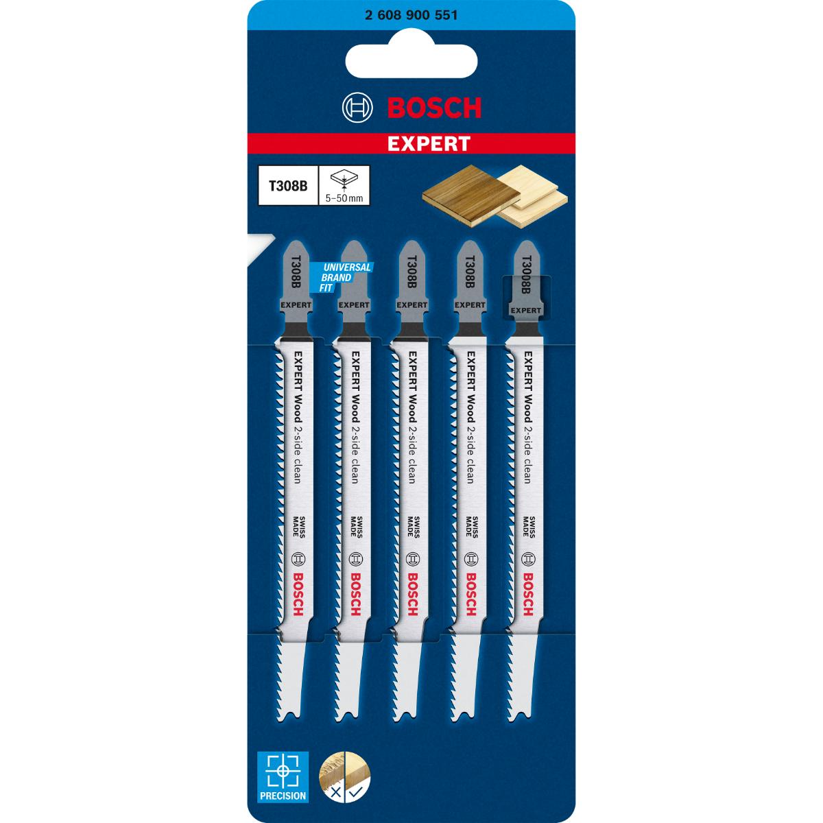 Bosch EXPERT ‘Wood 2-side clean’ T 308 B Stichsägeblatt