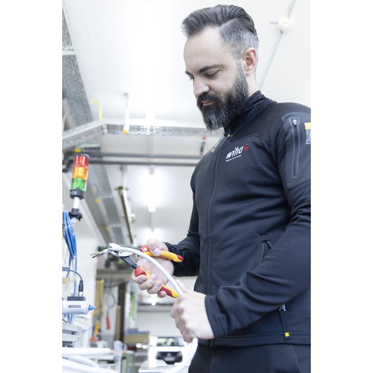 Wiha Kabelschneider Industrial electric mit ein- und ausschaltbarer Öffnungsfeder - Blisterverpackung