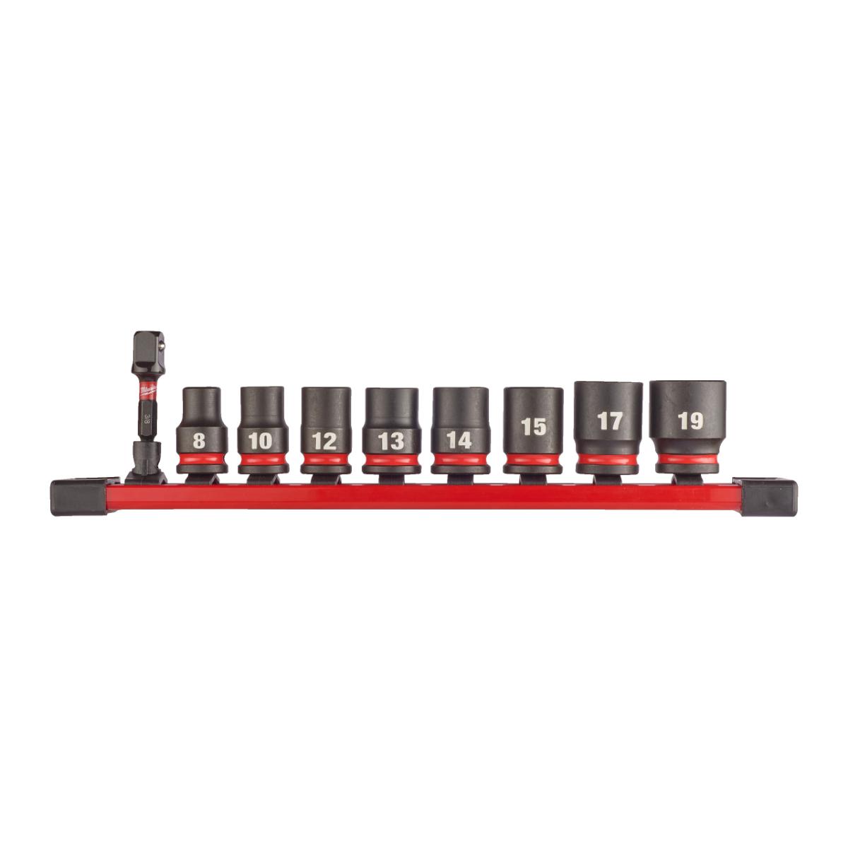 4932480454mi Milwaukee SHOCKWAVE Schlagnuss Set 3/8" kurz