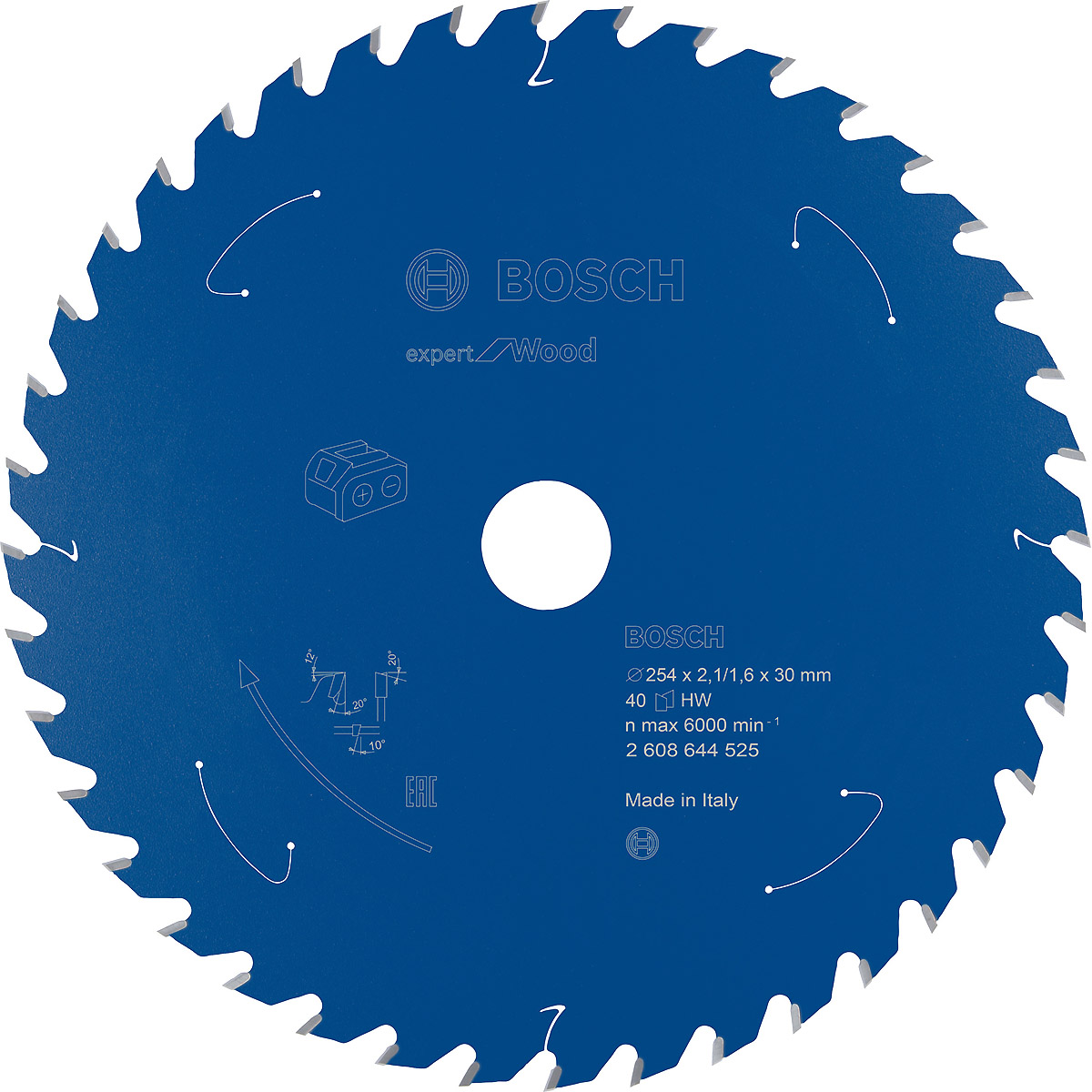 Bosch Akku-Kreissägeblatt Expert for Wood ø 254 mm