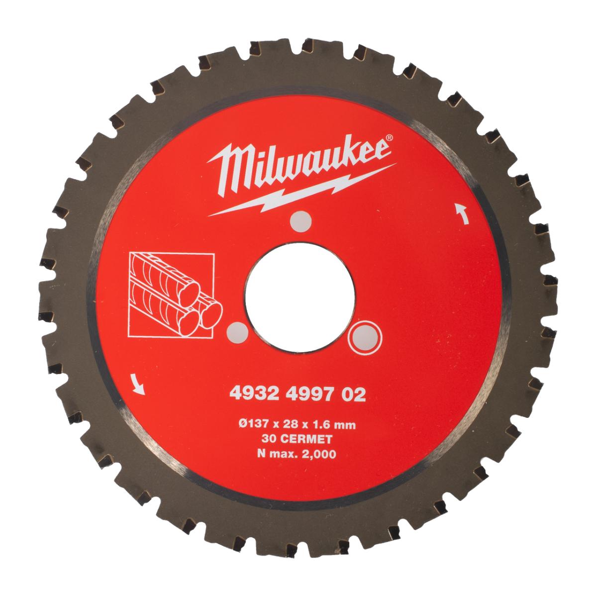 Milwaukee Sägeblatt 137/28mm Z30 Metall für Baustahlschneider