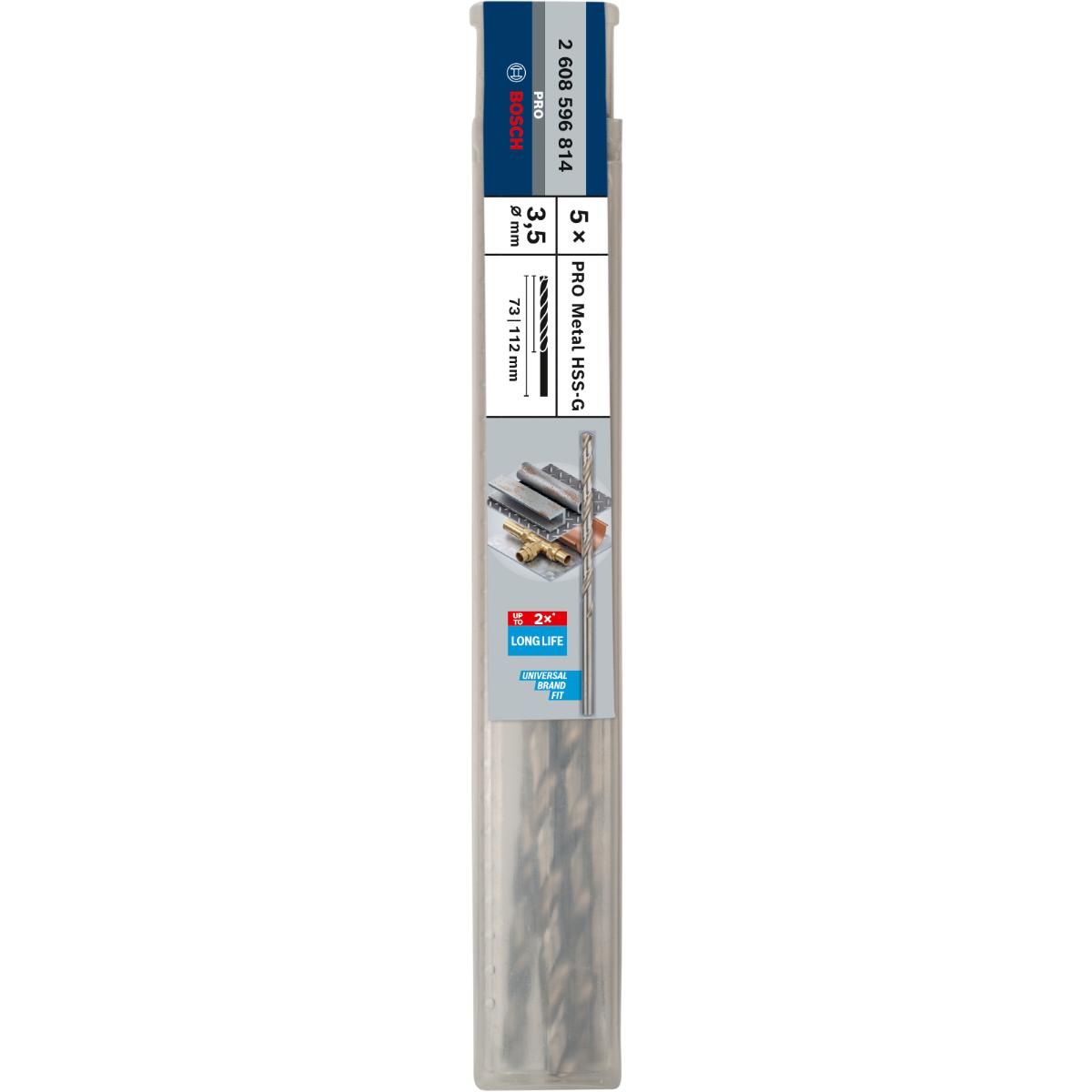 Bosch PRO Metallbohrer HSS-G, DIN 340