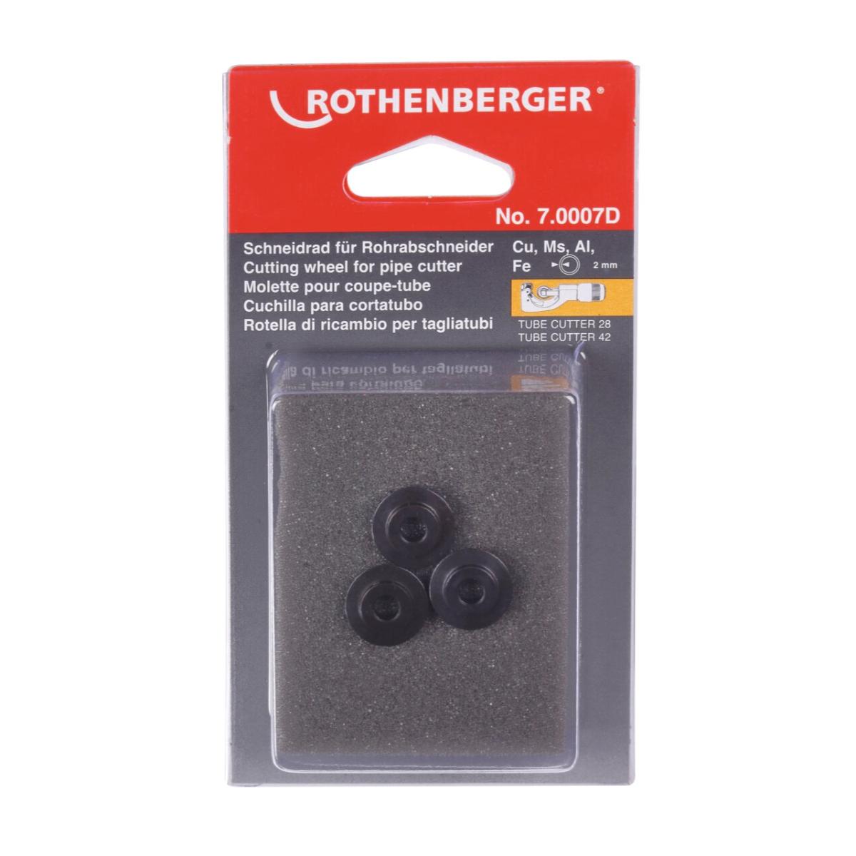 Rothenberger Schneidrad für ROTRAC 28/42, Kupfer, Aluminium - 3 Stück