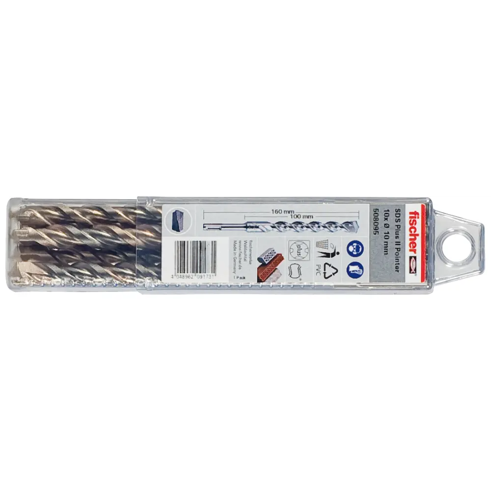 Fischer Hammerbohrer SDS Plus II Pointer 8/100/160(10)