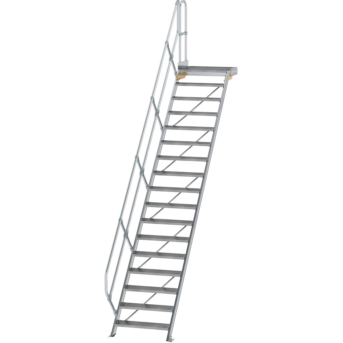 Munk Treppe mit Plattform 45° Stufenbreite 800 mm
