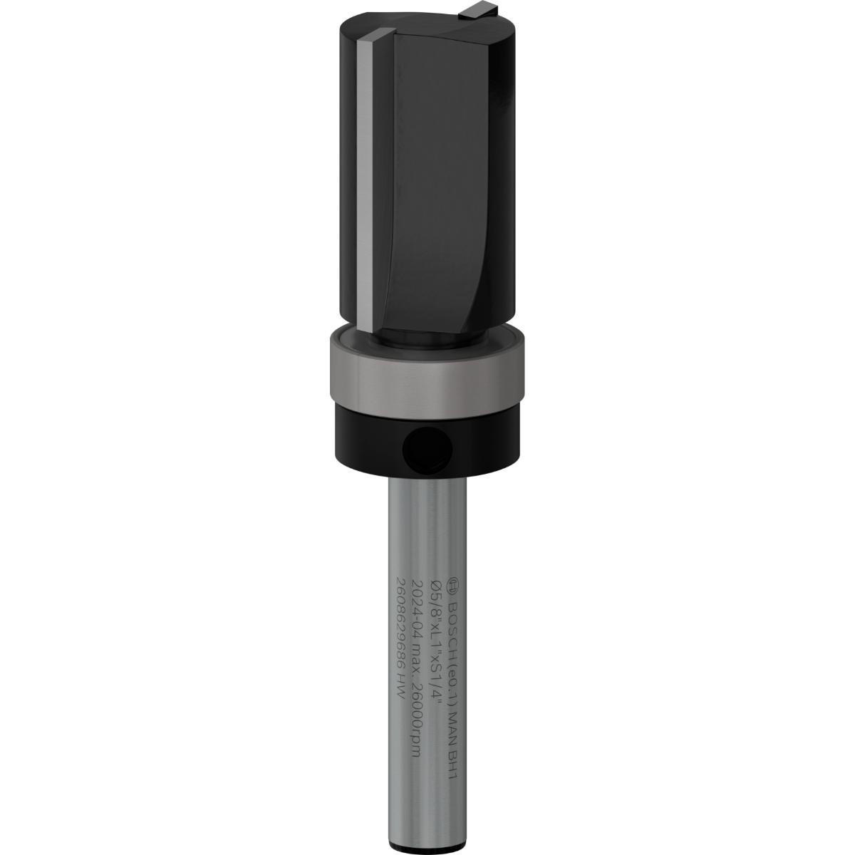 Bosch PRO Bündigfräser, obenliegendes Führungskugellager, Ø 5/8 x L 1, Schaft 1/4
