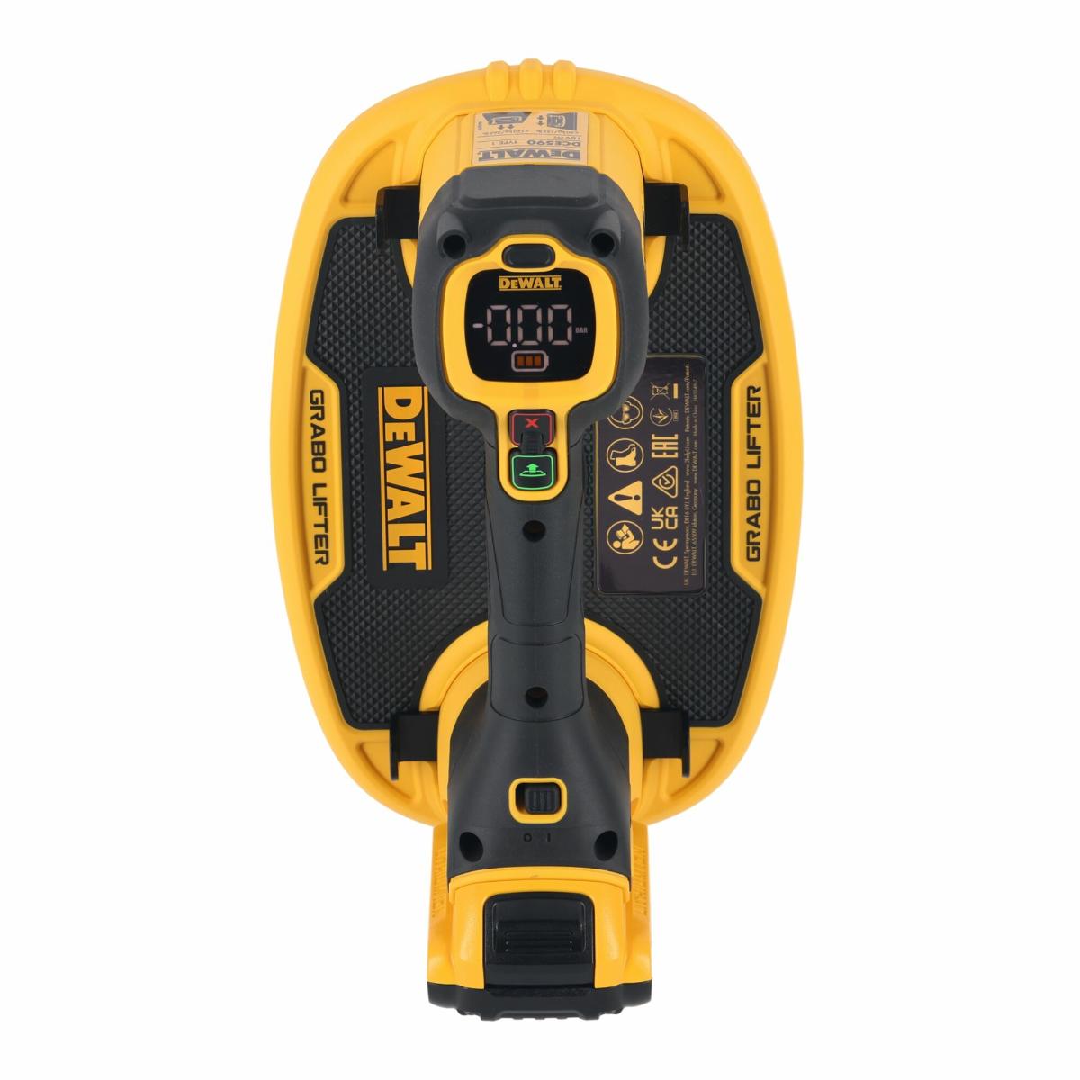 DEWALT 18V Akku-Vakuum-Heber inkl. Akkus (18 Volt / 2 Ah) und System-Schnellladegerät