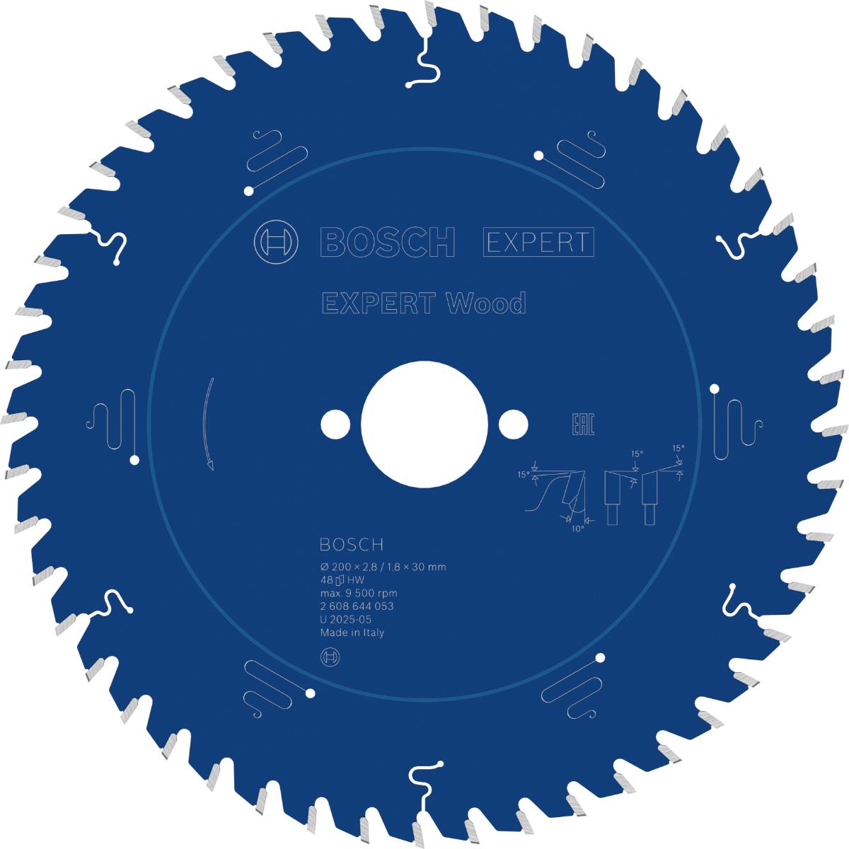 Bosch Kreissägeblatt Expert for Wood ø 200 mm