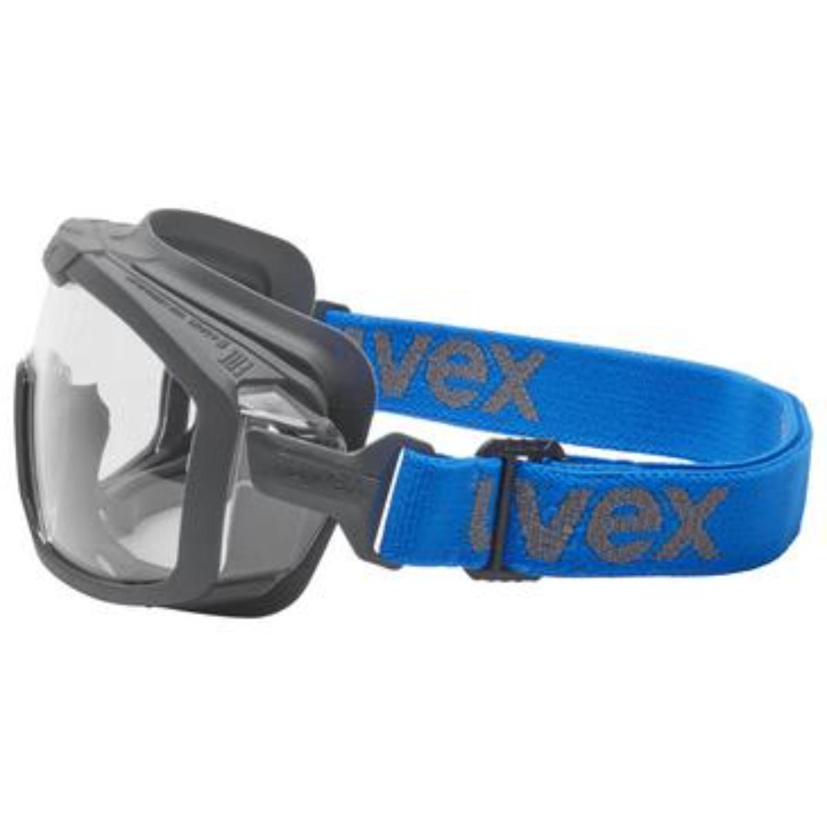 Uvex i-range Ersatzscheibe innen beschlagfrei, außen extrem kratzfest & chemikalienbeständig anthrazit/blau
