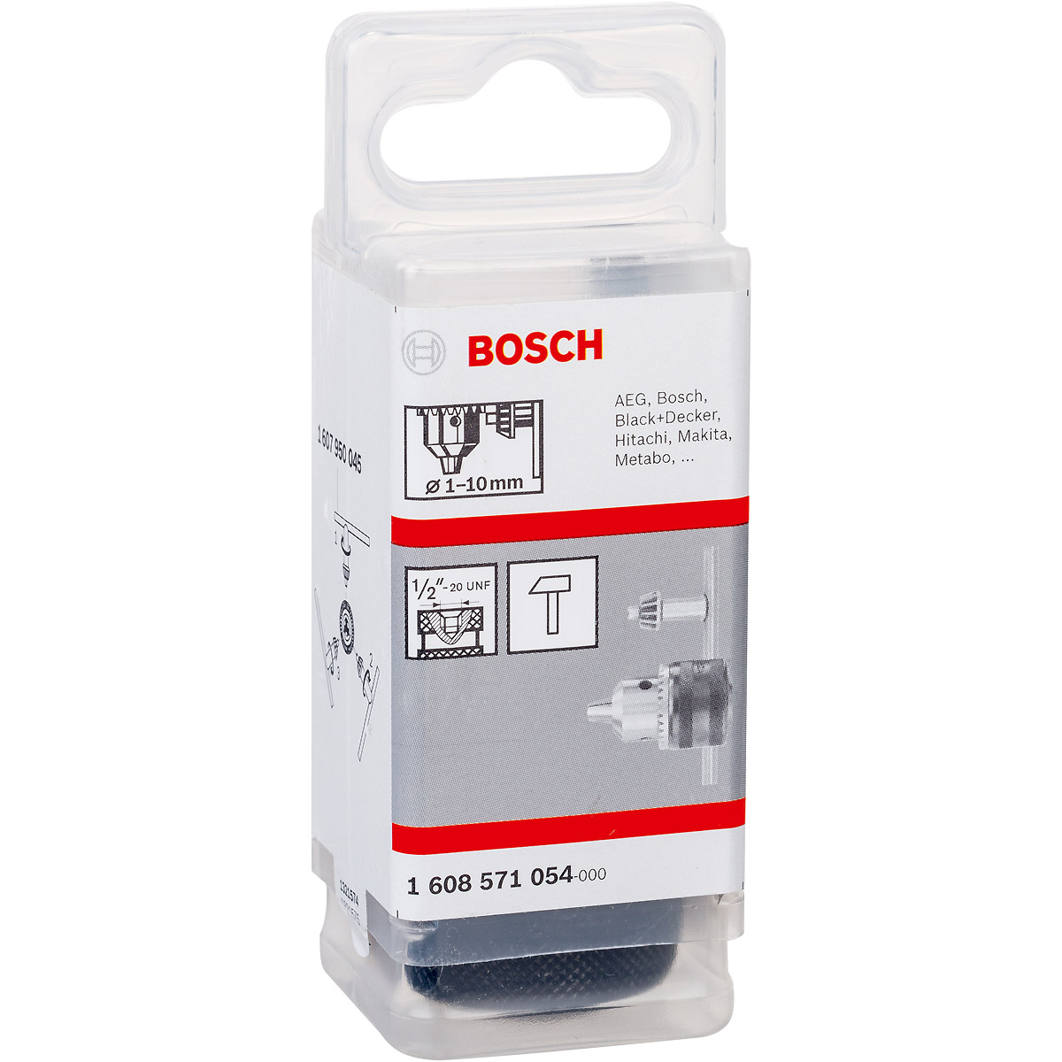 Bosch Zahnkranzbohrfutter bis 10 mm, 1/2 Zoll-20 UNF