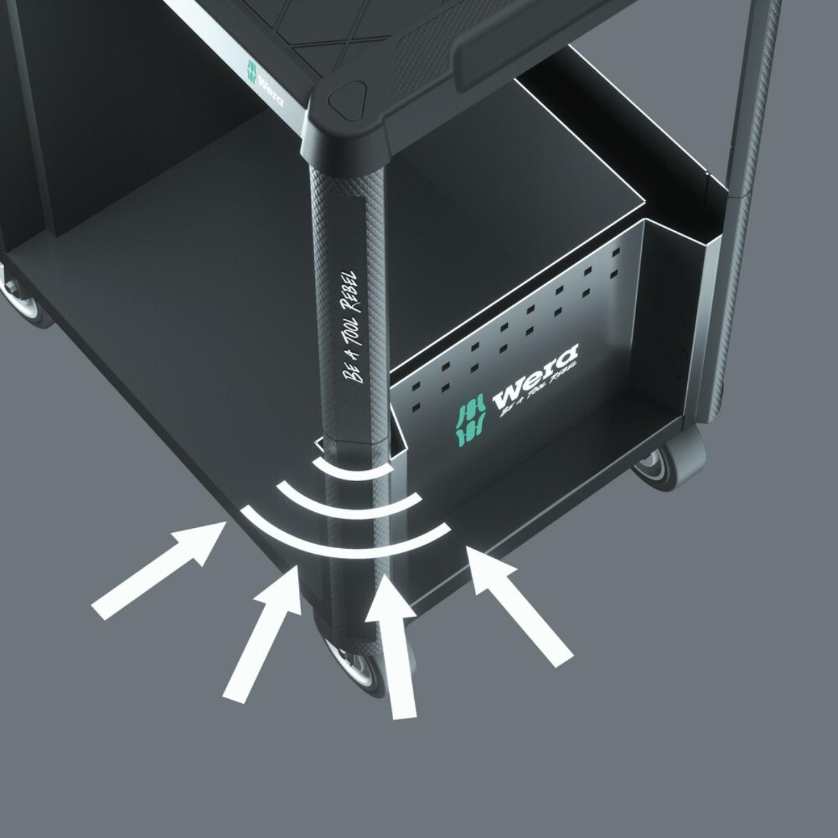 Wera 9800 Tool Rebel Werkstattwagen, ohne Werkzeug