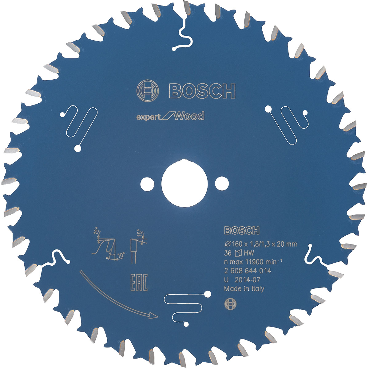 Bosch Kreissägeblatt Expert for Wood ø 160 mm