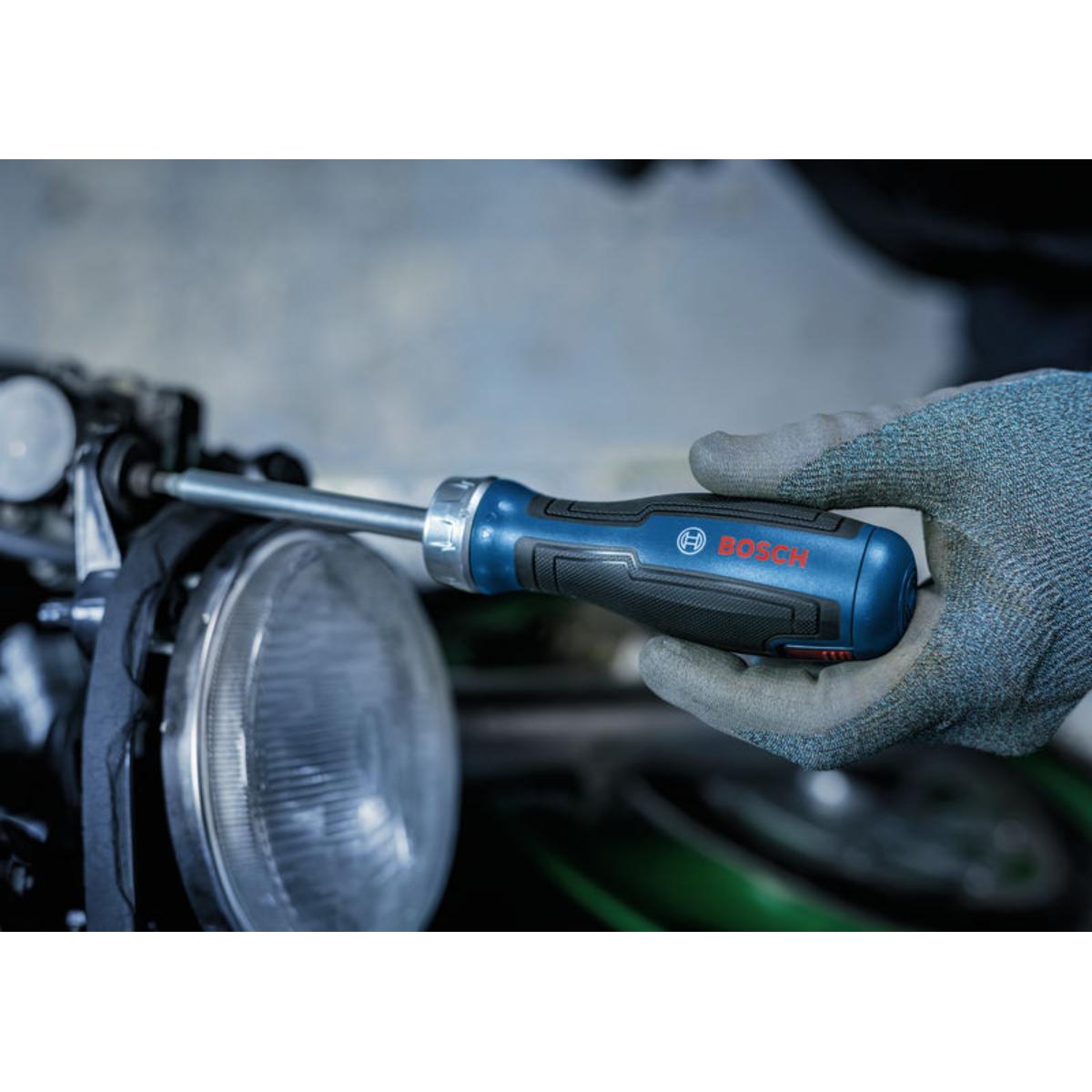 Bosch Bit-Ratschenschraubendreher mit Magazin, 12 Bits