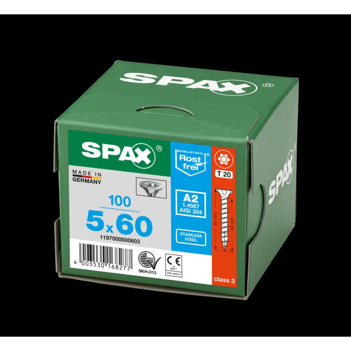 SPAX A2 Senkmultikopf T-Star Plus T20 Vollgewinde, 100 Stück