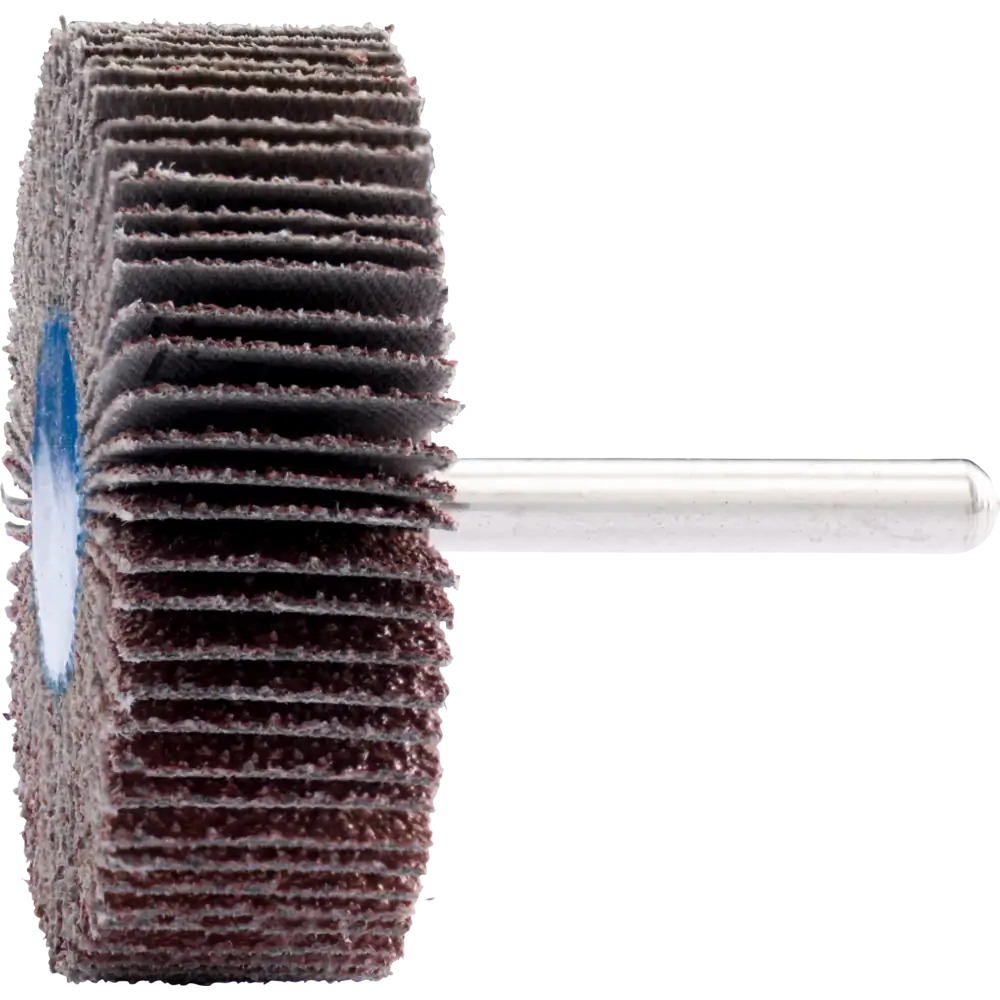PFERD TOOLS Korund Fächerschleifer F Ø 60x20mm Schaft-Ø 6 mm A40 für Feinschliff und Finish