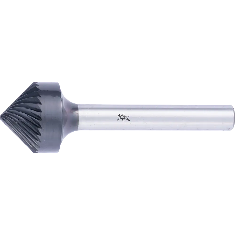 PFERD TOOLS Hartmetall Hochleistungsfrässtift Kegelsenkform KSK 16x08mm Schaft-Ø 6mm Z3 HICOAT beschichtet für Anfas-/Entgratarbeiten Robotereinsatz