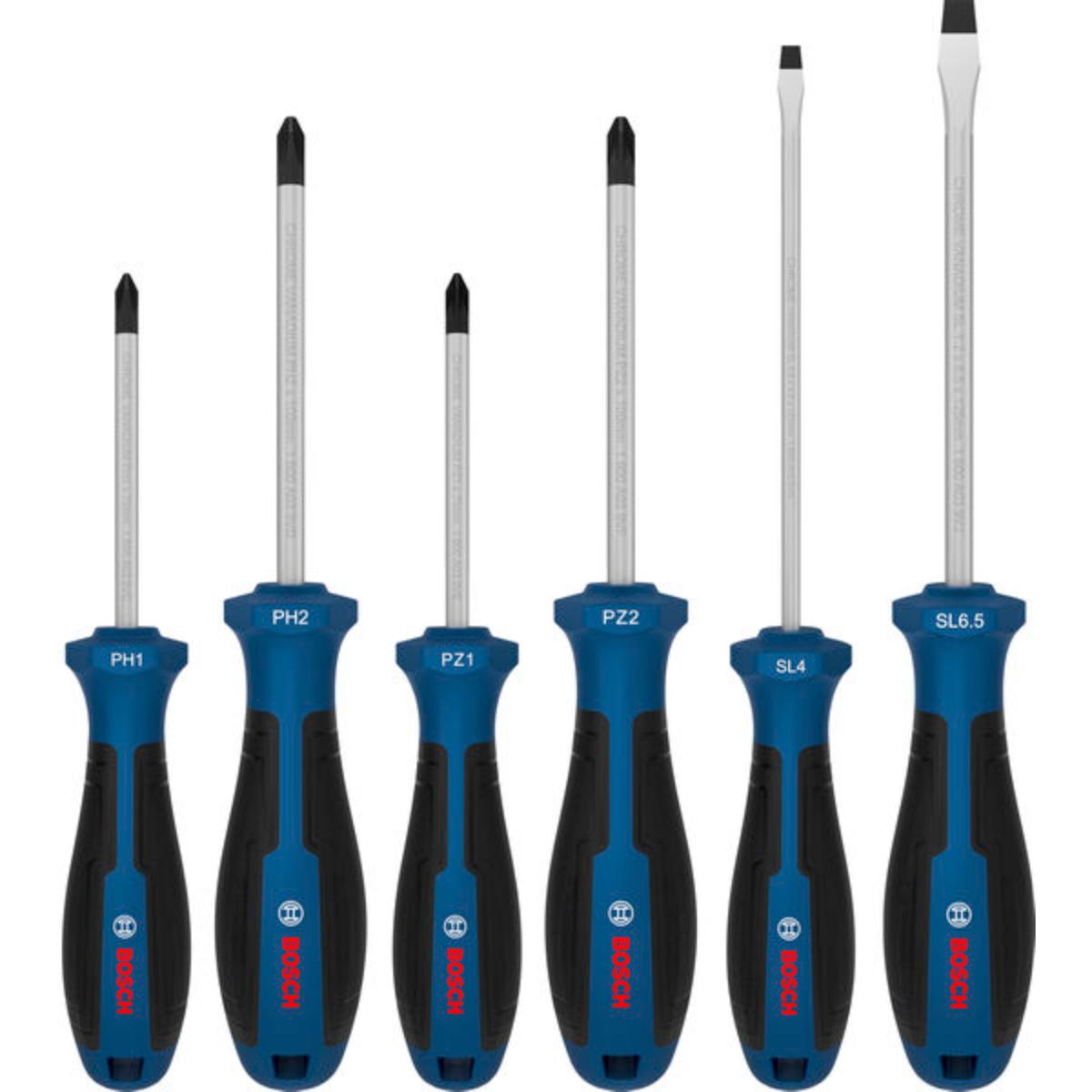 Bosch Schraubendreher PH/PZ/SL, 6-teilges Set