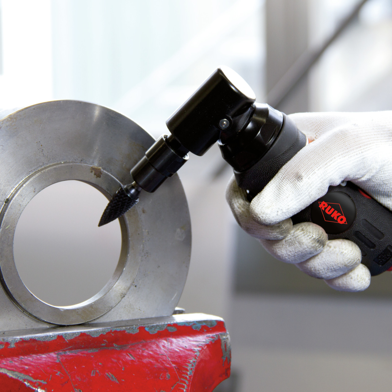 RUKO Druckluftschleifer (90° Winkelkopf)