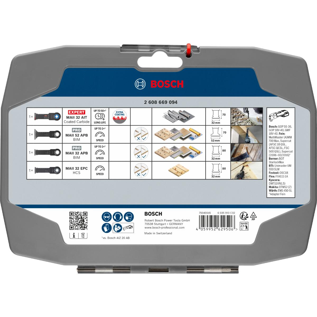 Bosch OMT Starlock Heavy Duty, 4-teiliges Set
