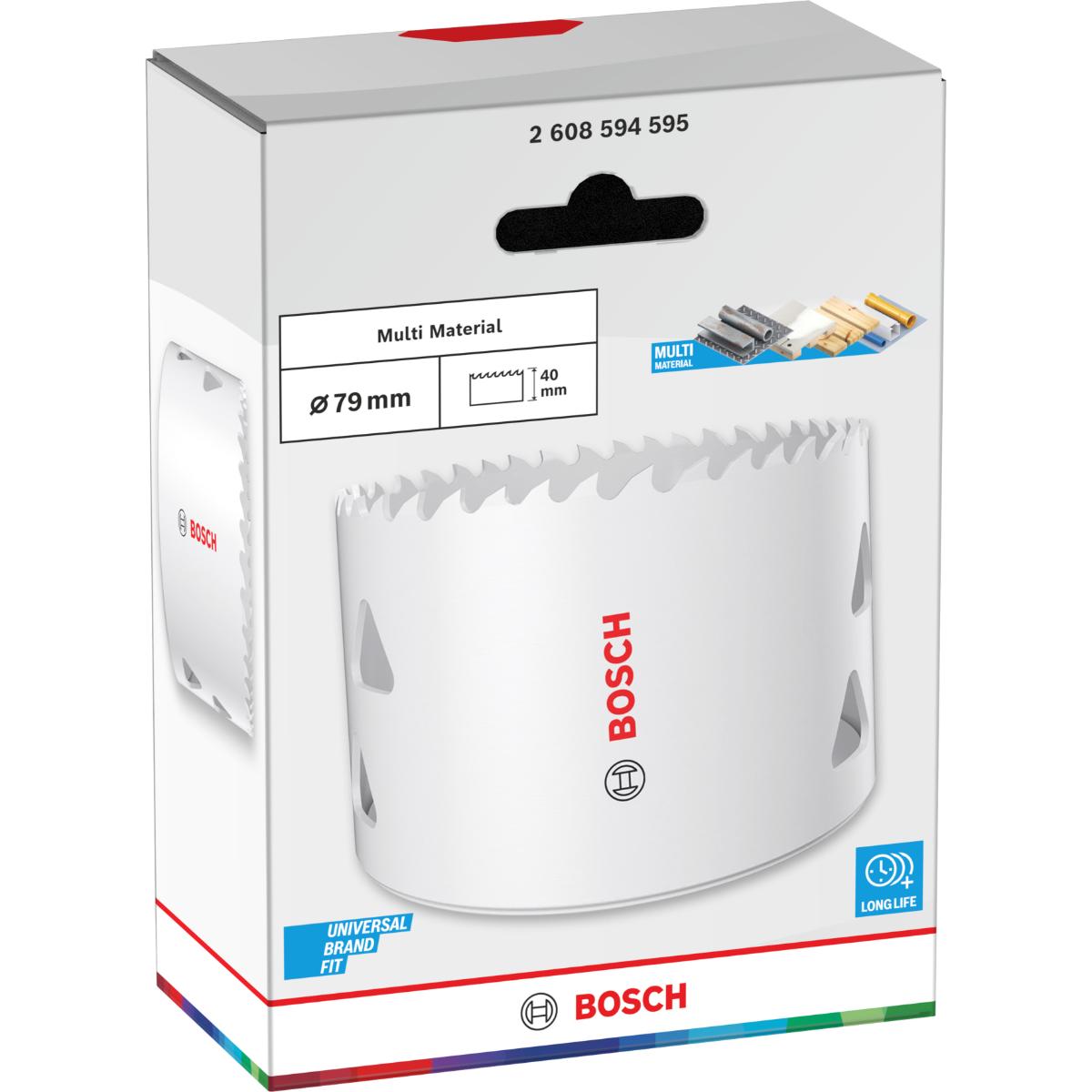 Bosch Multi Material Lochsäge mit Gewinde, 79 x 40 mm