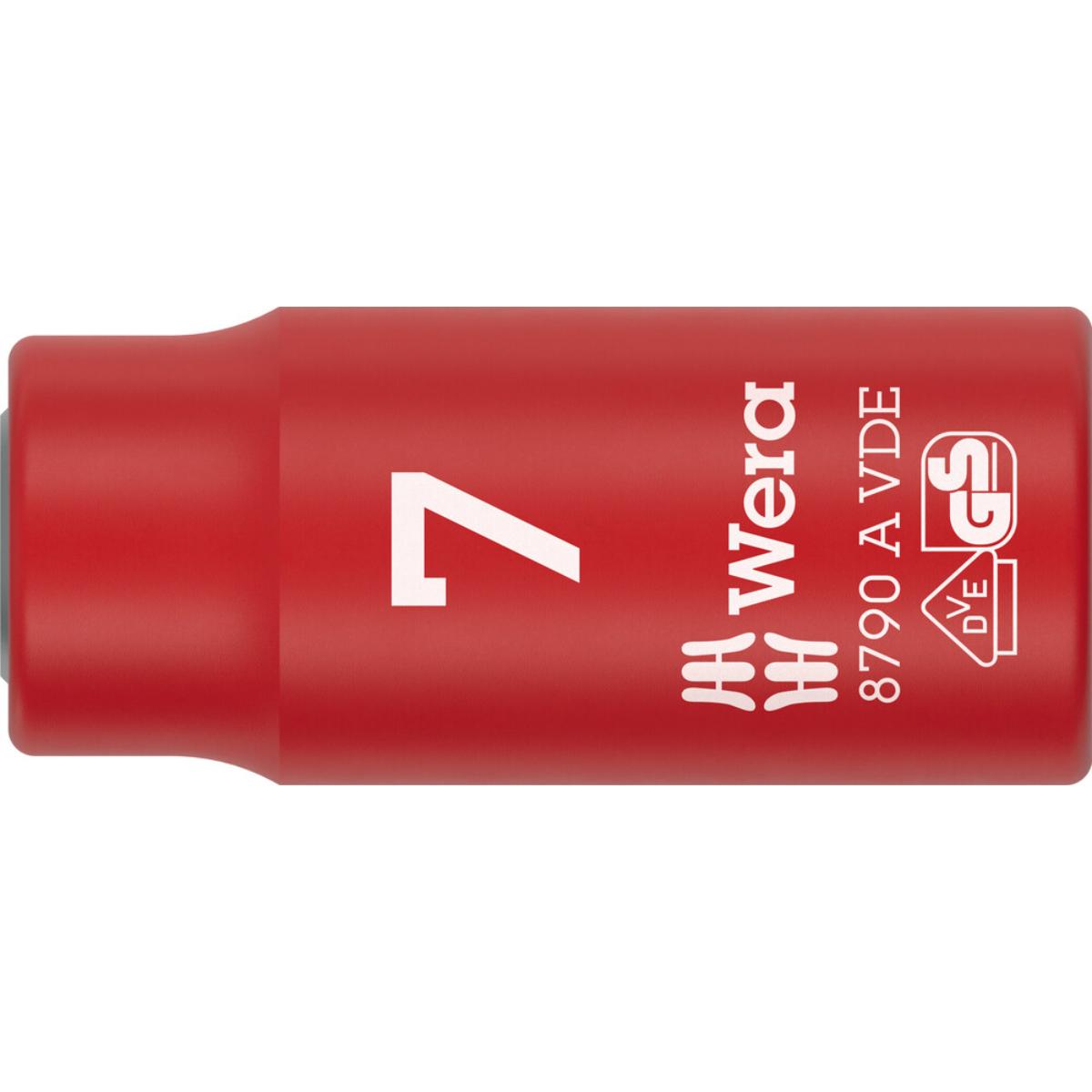 Wera 8790 A VDE Zyklop-Steckschlüsseleinsatz, isoliert, mit 1/4 zoll-Antrieb, 7 x 41 mm