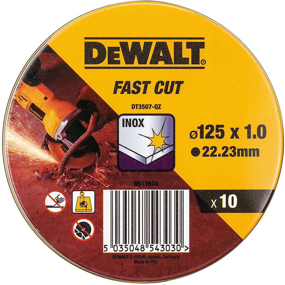 DEWALT High Performance Trennscheibe Inox 10er Dose