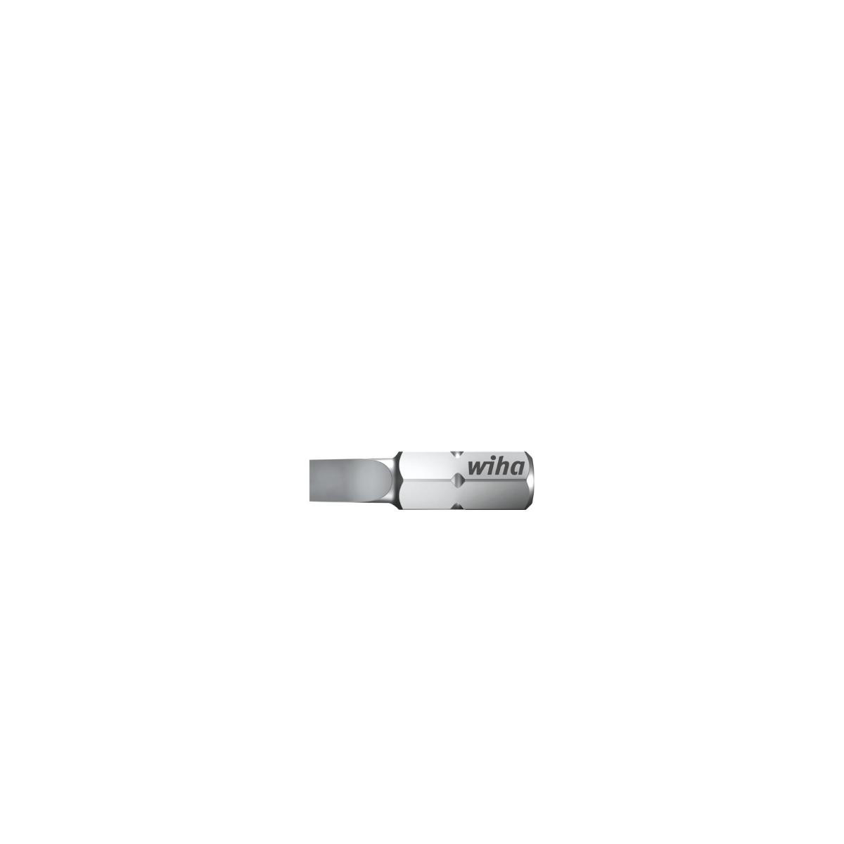 Wiha Bit Standard 25 mm Schlitz 1/4 zoll C6,3