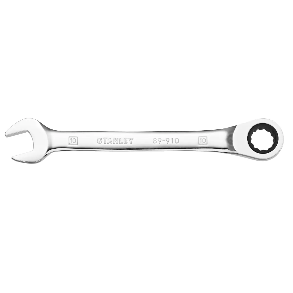 STANLEY Flacher Ringmaulschlüssel mit Ratsche 10 mm, 72 Zähne, 5° Betätigungswinkel
