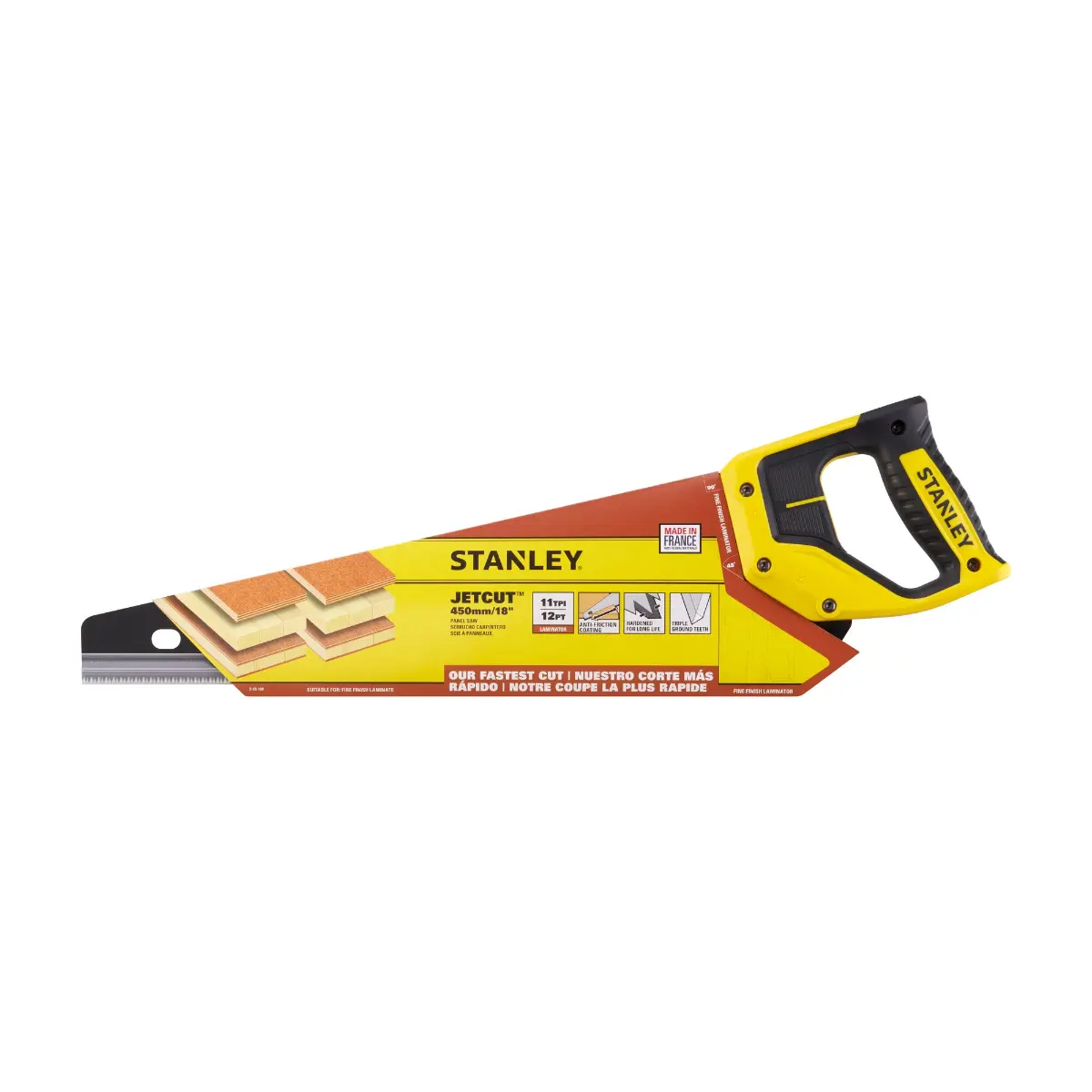 STANLEY JETCUT Handsäge für Laminat 450mm 11TPI