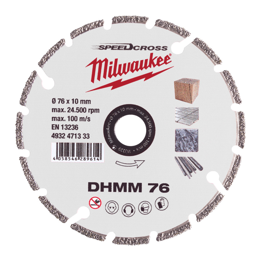 Milwaukee - Diamanttrennscheibe DHMM 76mm 1 Stück 
