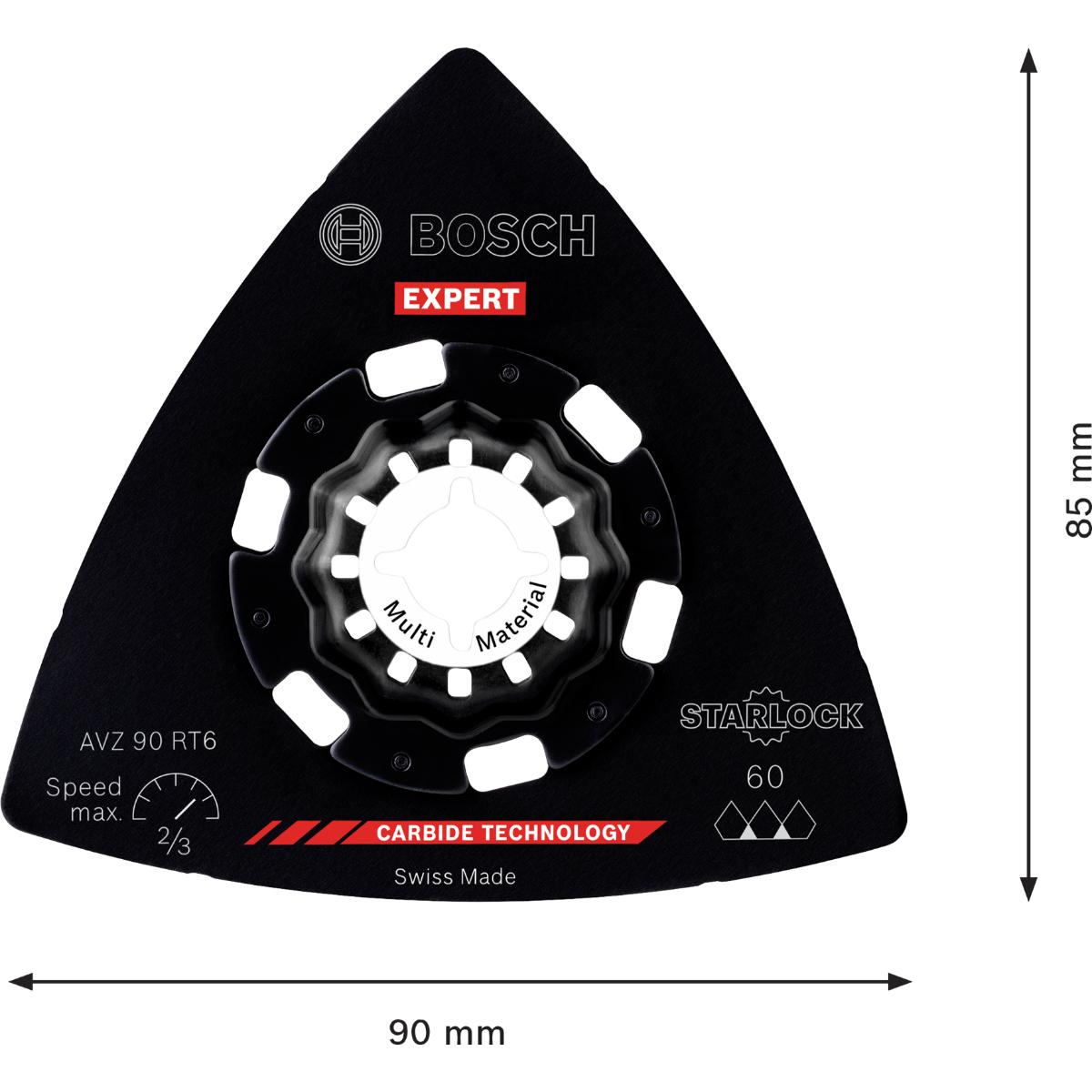 Bosch EXPERT AVZ 90 RT6 Schleifplatte, 90 mm