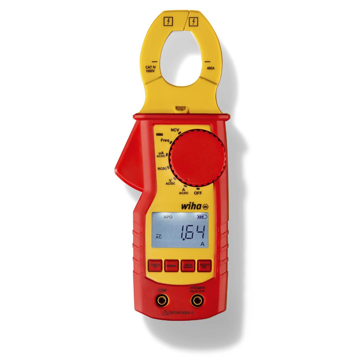 Wiha Strommesszange bis 1.000 V AC, CAT IV mit 2x AAA-Batterien