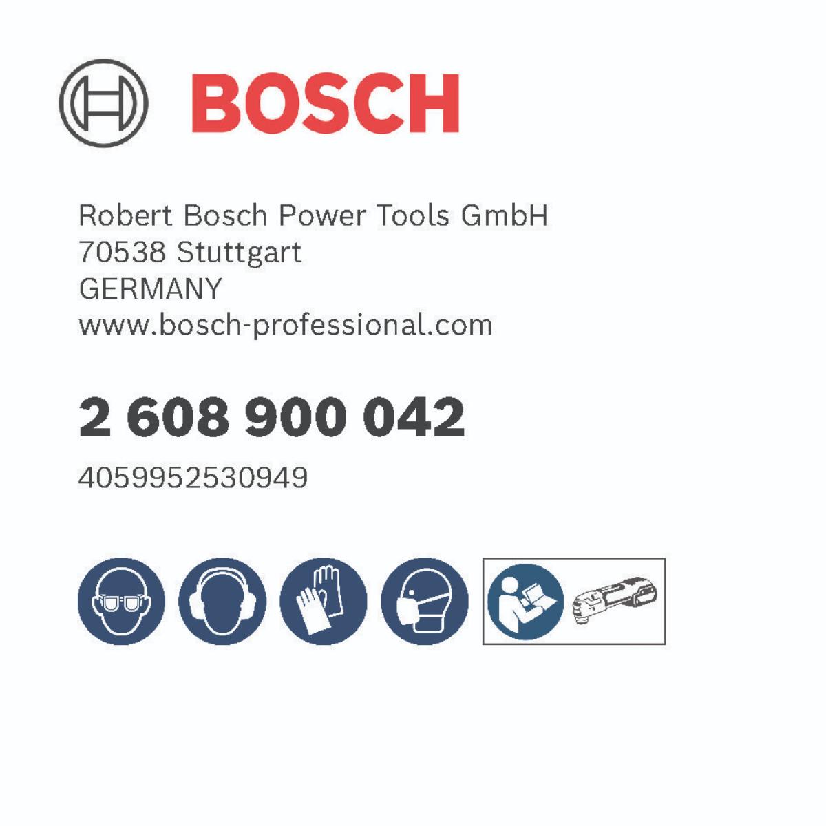 Bosch EXPERT 3 max AVZ 70 RT4 Platte zum Entfernen von Fugen für Multifunktionswerkzeuge, 70 mm, 10 Stück