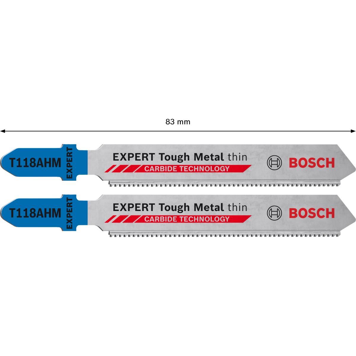 Bosch EXPERT Stainless Steel T 118 AHM Stichsägeblatt, 2 Stk.