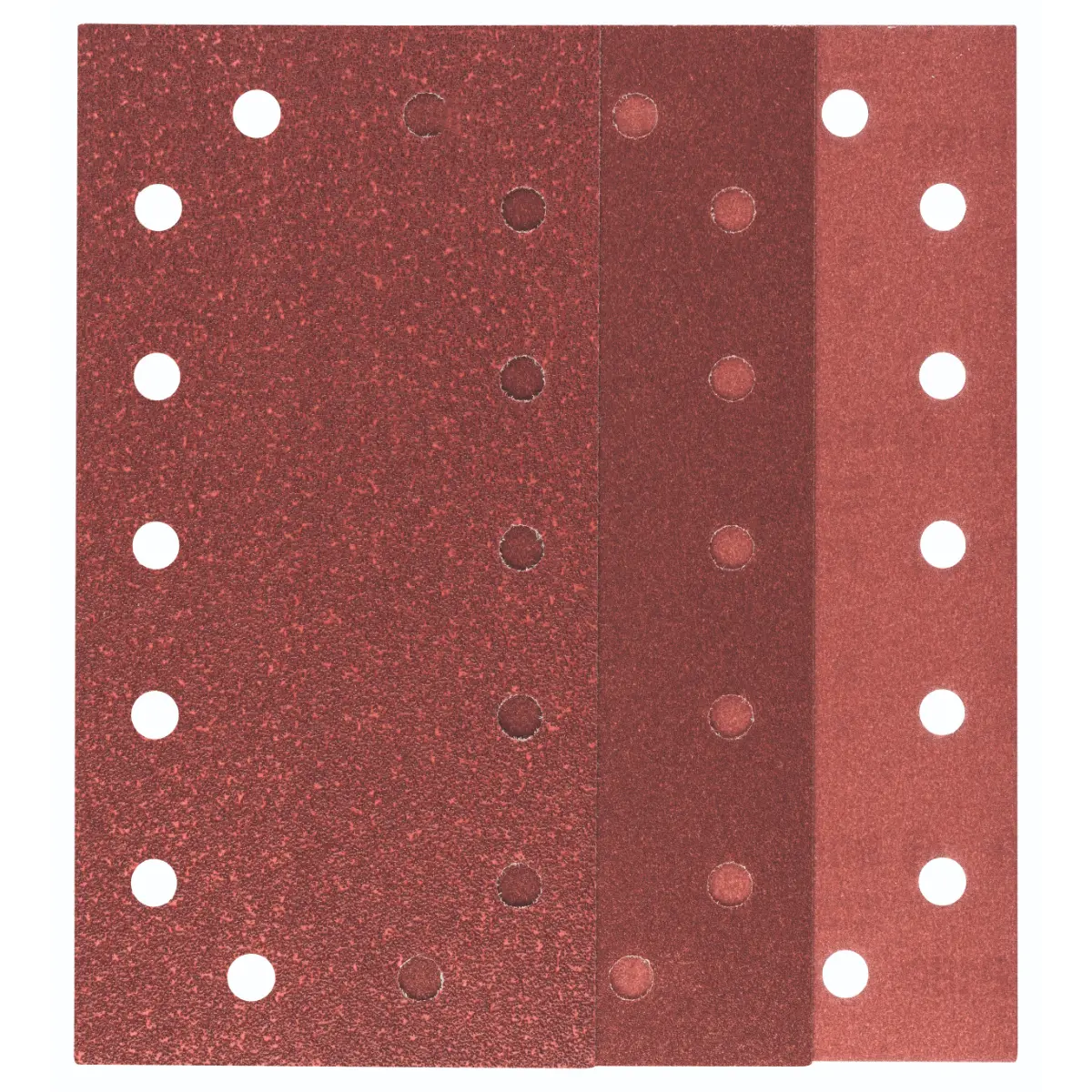 Bosch Schleifblatt-Set für Schwingschleifer K=60/120/180, 115x230 mm, 14 Loch, 10-tlg.
