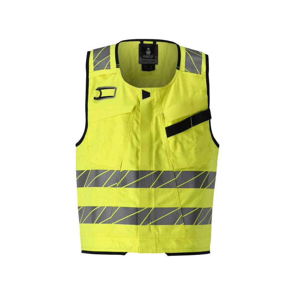 MASCOT Herren Werkzeugweste Hi-vis Gelb / Schwarzblau
