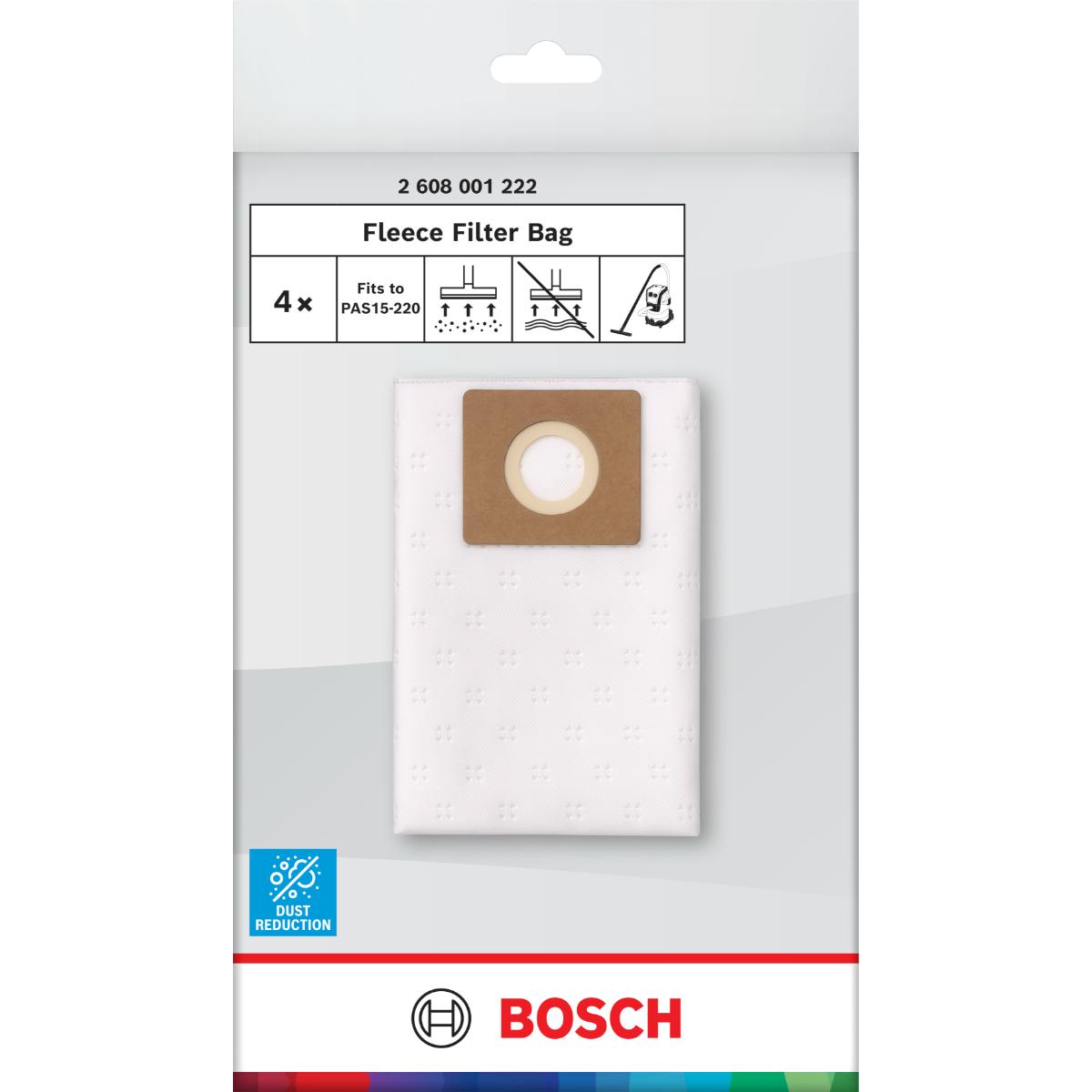 Bosch Vliesbeutel für Staubsauger 420 x 420 mm, 4-Stück