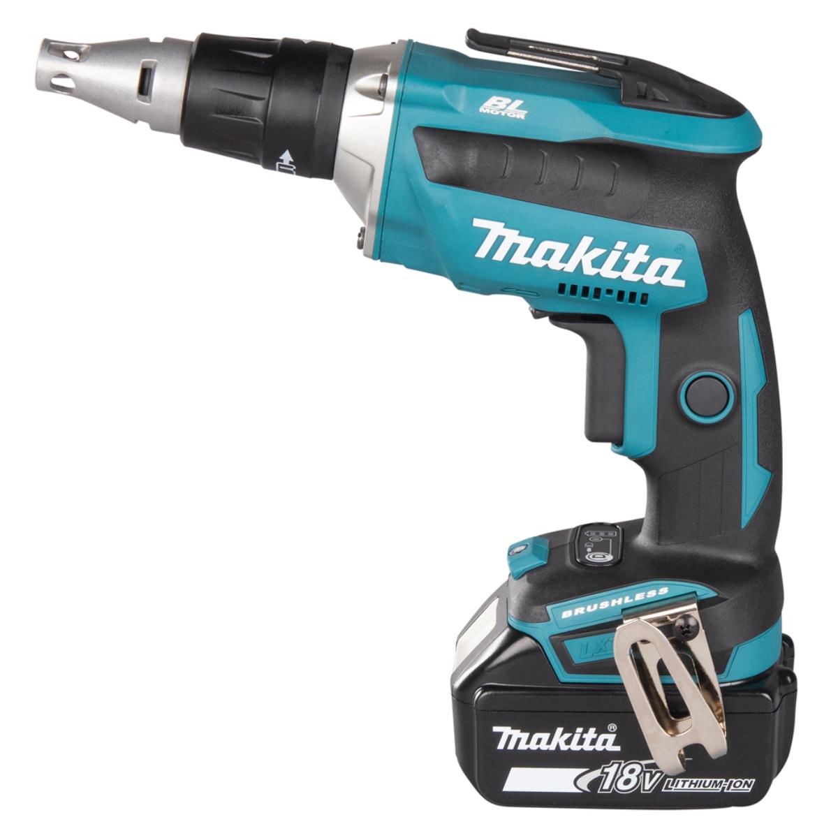 Makita Akku-Schnellbauschrauber LXT 18V mit Magazinvorsatz - DFS452TJX2