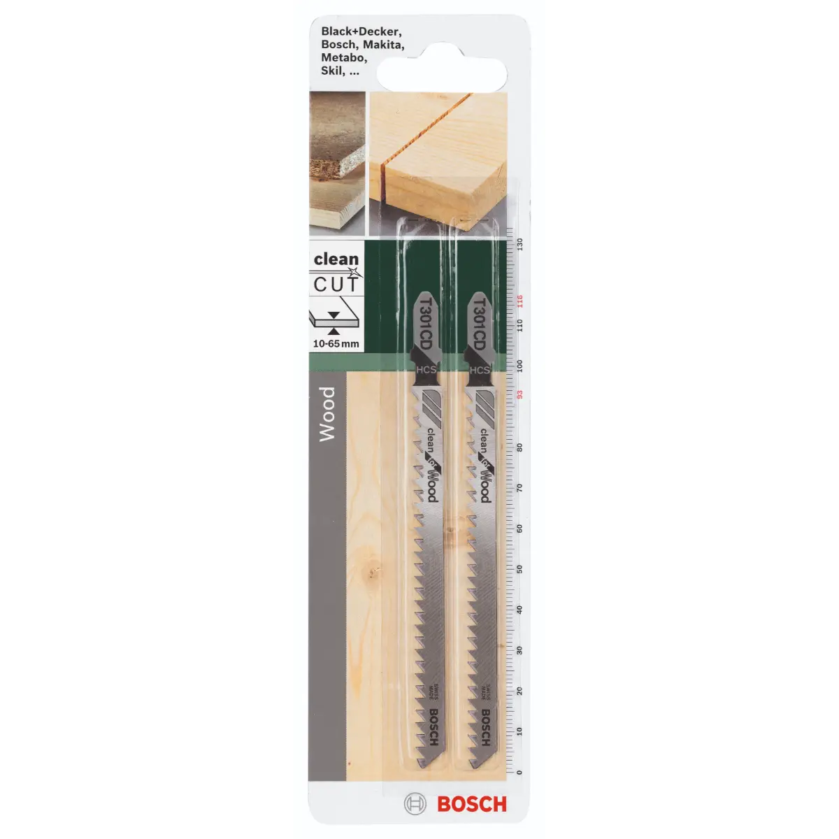 Bosch Stichsägeblatt HCS, T 301 CD Clean for Wood