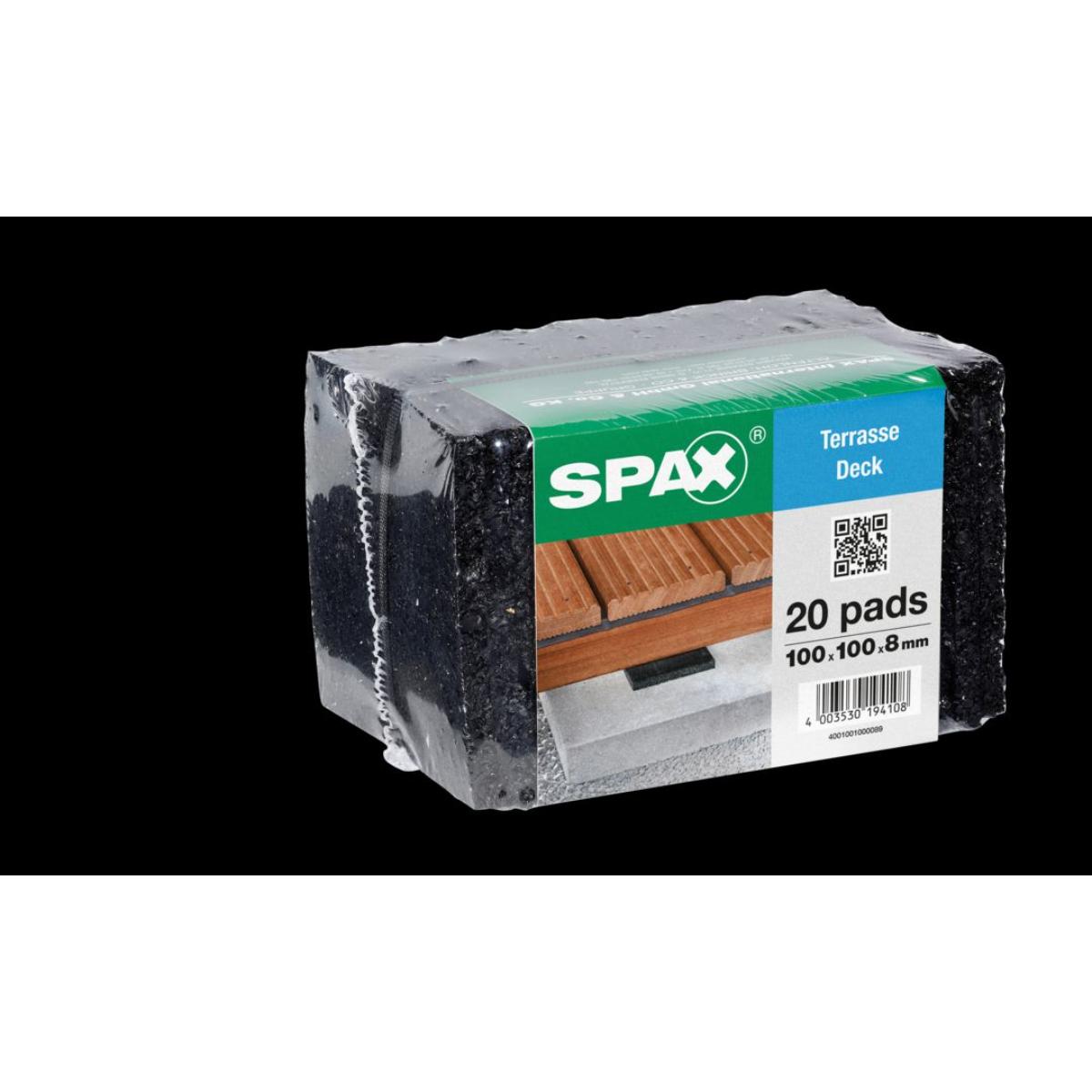 SPAX DISTANCE PADS 100X100X8 FOLIE/20