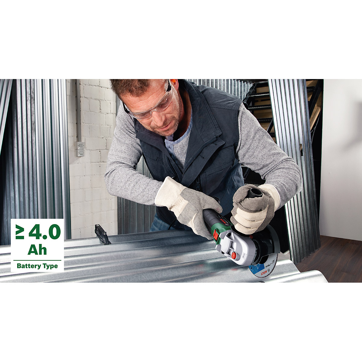 Bosch Akku-Winkelschleifer AdvancedGrind 18 SBX Set