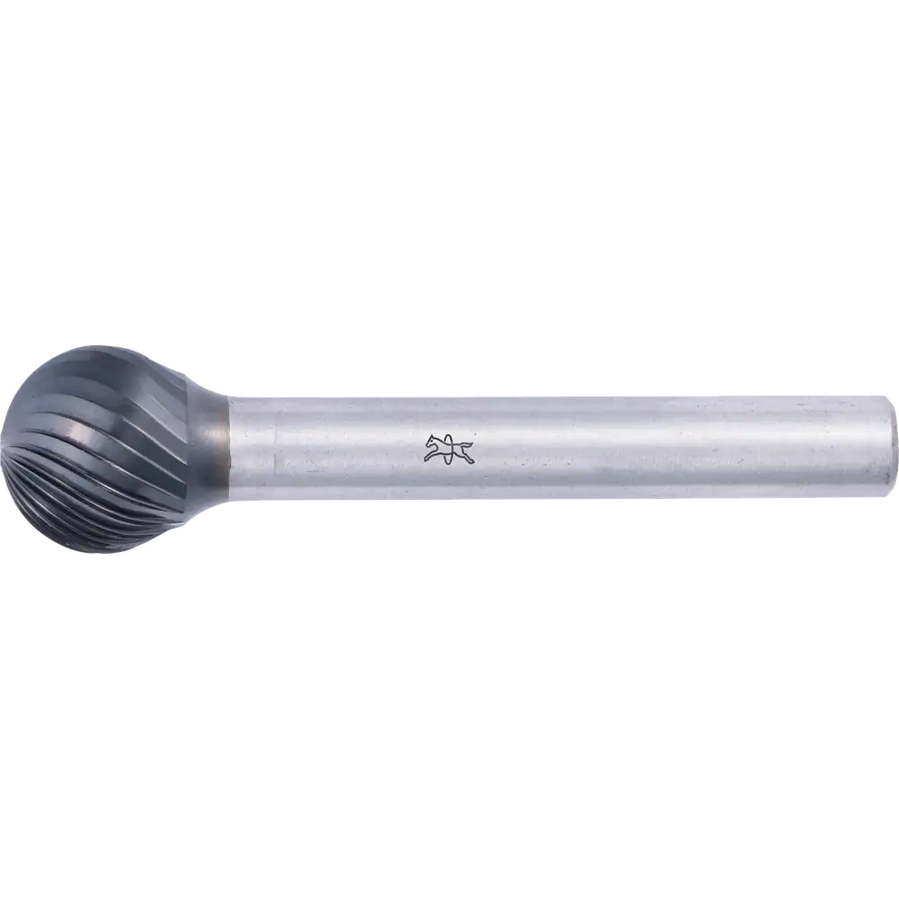 PFERD TOOLS Hartmetall Hochleistungsfrässtift Kugel KUD Ø 12x10mm Schaft-Ø 6mm Z3 HICOAT beschichtet universal mittel